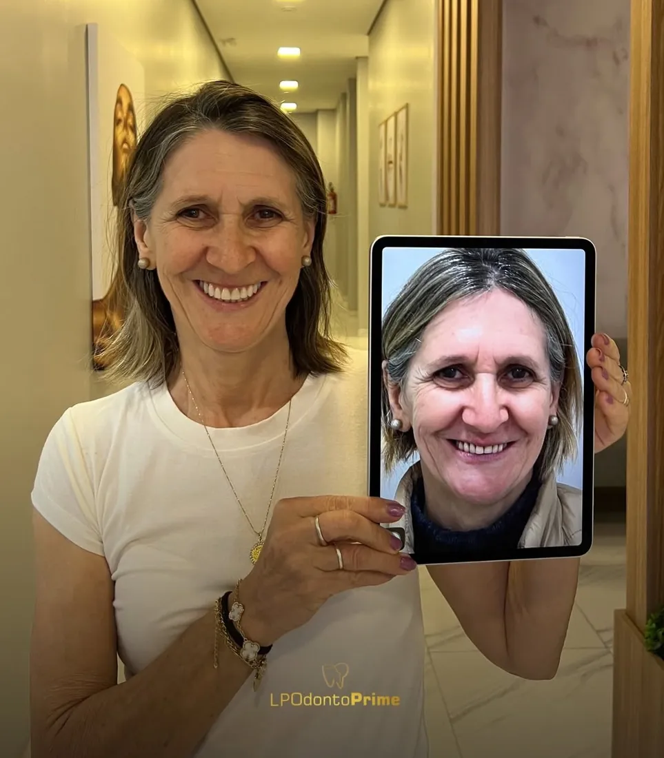 Resultado de paciente — antes e depois